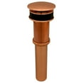 thumbnail image 2 of Premier Copper Products  1.5 in. Non-Overflow Pop-up Bathroom Sink Drain, Polished Copper, 2 of 2