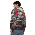 thumbnail image 4 of Naloa Vibrant Bunny Ride Men’s Hoodies, Zip up Hoodie, Sweatshirts,Hoodies for Men Sizes S-3XL-Large, 4 of 5