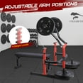 thumbnail image 6 of JoanKaren Chest Press Machine with Independent Converging Arms&Adjustable Flat Incline,Weight Bench Press Rack for Home Gym,Red&Black, 6 of 9