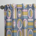 thumbnail image 3 of Designart 'Circular Design Retro Pattern I' Mid-Century Modern Curtain Panel, 3 of 5