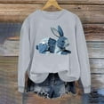 thumbnail image 6 of AGWOLF Womens Animal Printed Sweatshirts Long Sleeve Crewneck Shirts Retro Graphic Pullover Summer Spring Tops for Women, 6 of 6