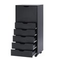thumbnail image 3 of Naomi Home 6-Drawer Storage Cabinet for Vanity or Bedroom, Black, 1 Unit, 3 of 9