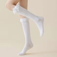 thumbnail image 3 of TZYDMN Women's Knee High Lace Ruffle Socks with Bow, 3 of 6