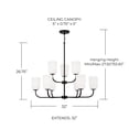 thumbnail image 2 of Capital Lighting 448891AD-542 Lawson 9 Light 32" Wide Chandelier - Brass, 2 of 7