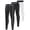 3 Packs-White+Black A&B, variant on Uccdo 1/3 Pack Boys' Compression Leggings Pants Tights Athletic Base Layer for Sports Running Hockey Basketball, Size 5-11 Years