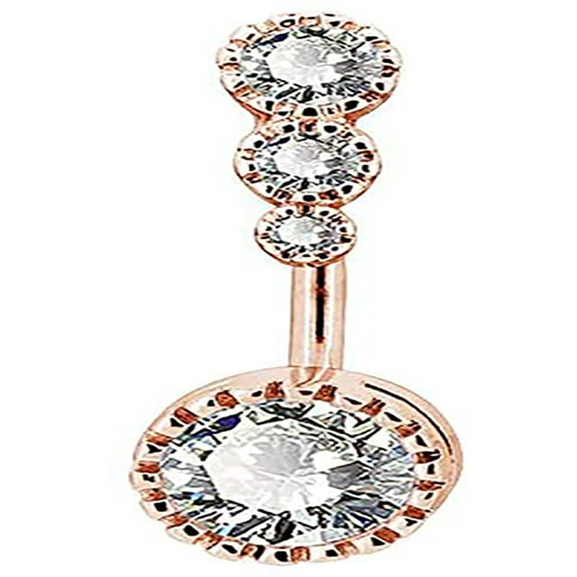 316L Surgical Steel Belly Button Rings Clear Navel Rings Belly Rings Belly Piercing