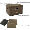 thumbnail image 2 of 2 Pack File Organizer Box Office Document Storage with Lid, 2 of 2