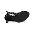 thumbnail image 5 of BLISSFUL STEP Women's Lace Up Heel Stiletto High Heels Sandals Black 6, 5 of 6