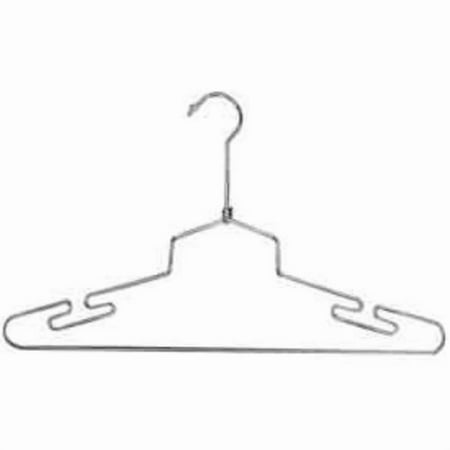 Econoco B387160 16 in. Steel Lingerie Hanger with Regular Hook - Chrome