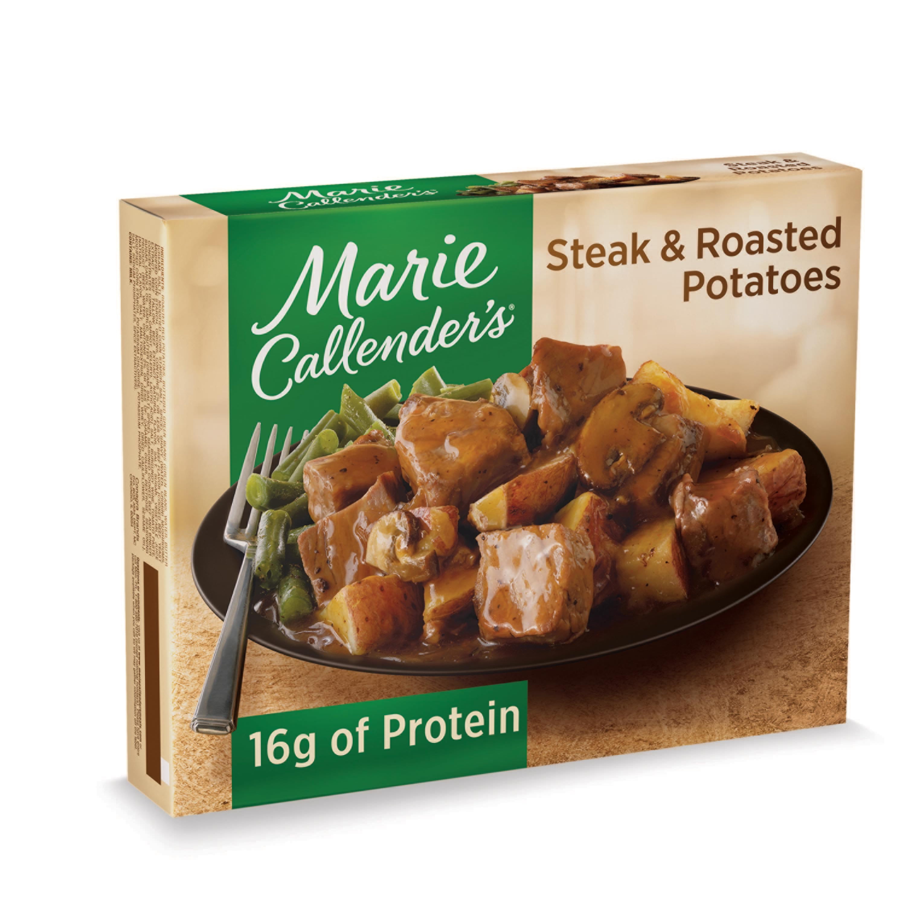 Marie Callender's Frozen Meal, Steak & Roasted Potatoes ...