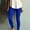 Blue 1, variant on GZWYHT Leggings for Women,Petite Pants,Womens Large Multi Color Fashion Casual Slim Fitting Solid Color Elastic Pants With Pockets,Tights for Women,Pants for Women,Work Pants,Red,L