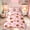 Pink Basketball, variant on Feelyou Cute Bowknot Football Queen Bedding for Girls, Cartoon Ribbon Star Print Bedding Comforter Set Queen, Pink Reversible, 7pcs