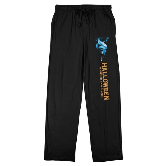 Halloween 6 Michael Myers Adult Black Sleep Pajama Pants-Medium