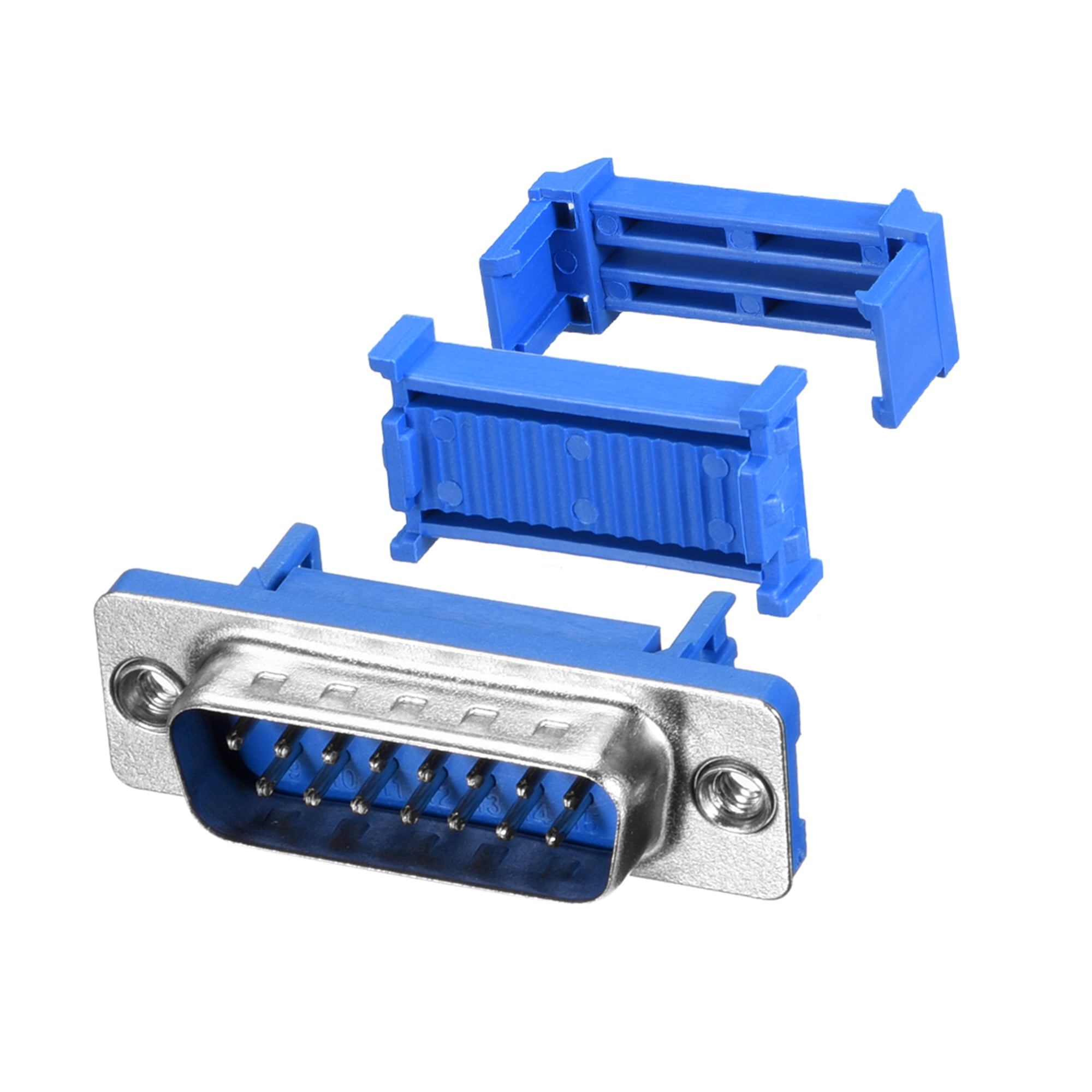 IDC DSub Ribbon Cable Connector 15pin 2row Male Plug IDC Crimp Port