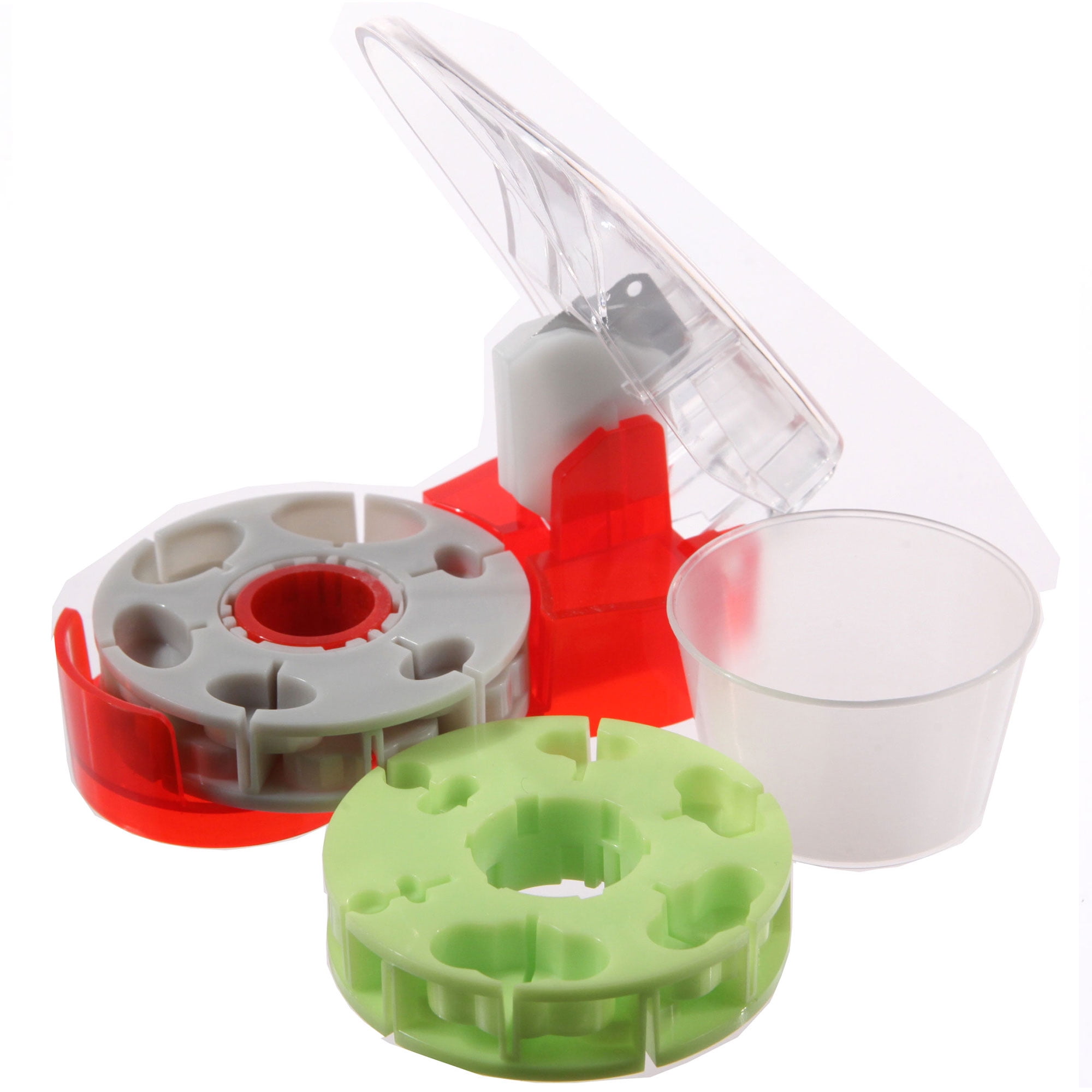 Medifacx ProRx Pill Cutter w/Retracting Curved Blade w/ Gray & Green