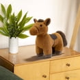 thumbnail image 4 of geerera 9-Inch Horse Plush Toy, Realistic Farm Animal Stuffed Horse, Soft Stuffed Animal, for Easter Gift, Birthday Present, 4 of 6