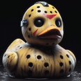thumbnail image 4 of Pato de personaje de película de terror clásico, patos de película de terror de Halloween en 3D, figuras de terror hechas a mano, pato de Halloween, para adornos de escritorio para el hogar y el coche, 4 of 4