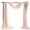 50 by 570cm-Light pink, variant on Luxurious Rusts Pearls Chiffons Fabric Arch Draping Wedding Arch Drape for Ceremony Decorations