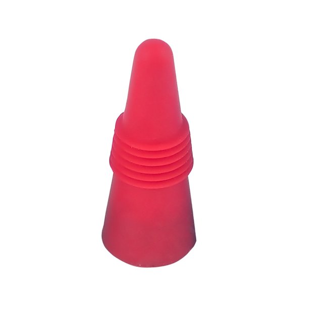 Tapón de botella de silicona, tapón de vino 4 piezas Tapón de botella reutilizable multicolor con rosca