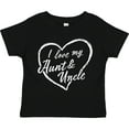 thumbnail image 3 of Inktastic I Love My Aunt and Uncle in White Chalk Heart Boys or Girls Toddler T-Shirt, 3 of 5
