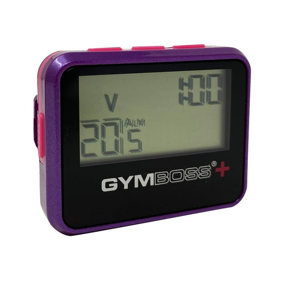 Cronómetro Timer Gymboss Plus Interval Compact Violeta Rosa