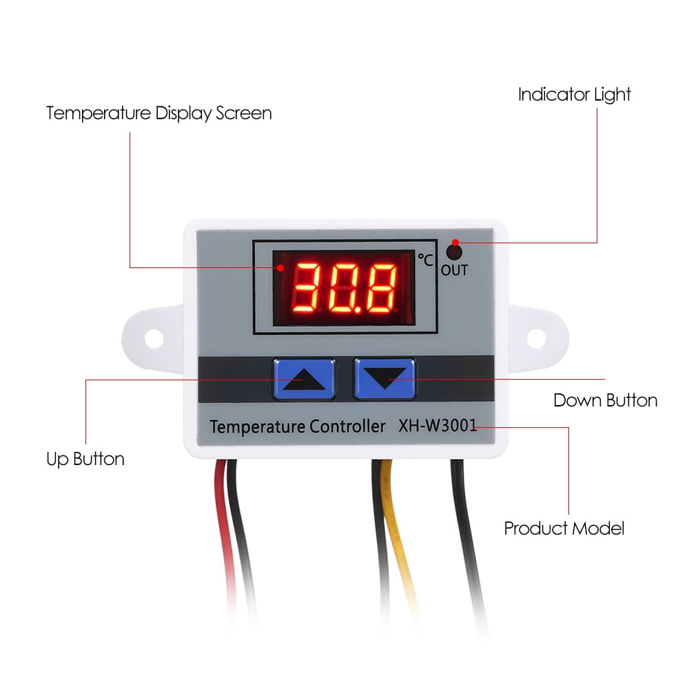 Digital XH-W3001 Digital Control Temperature Microcomputer Thermostat Switch