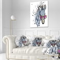 thumbnail image 3 of Designart Funny Zebra Watercolor - Animal Throw Pillow - 12x20, 3 of 5