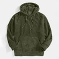 thumbnail image 2 of AnuYalue Corduroy Hoodies for Men Fall Winter Loose Fit Long Sleeve Hooded Sweatshirt Casual Drawstring Soild Pullover, 2 of 8