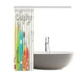 thumbnail image 2 of WOPOP Vintage Surfing Surfboards Bathroom Waterproof Fabric Shower Curtain 66x72 inches, 2 of 2