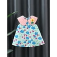 thumbnail image 2 of Bagilaanoe Toddler Baby Girl Summer Dress Floral Print Sleeveless A-line Dresses 9M 12M 18M 24M 3T Infant Casual Swing Sundress, 2 of 3