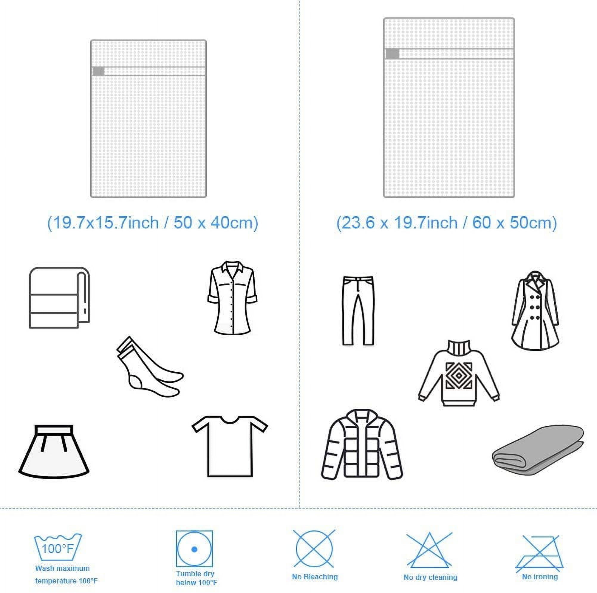 WBTEER 9-Piece Laundry Bag, Mesh Laundry Bag with Zipper, Lingerie Bags for  Washing Delicates, 3 Siz…See more WBTEER 9-Piece Laundry Bag, Mesh Laundry