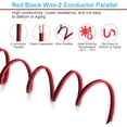 thumbnail image 2 of Aotorua 100 Pies Calibre 16/2 Rojo Negro Cable De Conexión Cable Eléctrico 16 Awg 2 Conductores 2 Colores Flexible Paralelo Cremallera Alambre Tiras Led Cable De Extensión 12 V/24 V Cc Cable Para Cint, 2 of 5