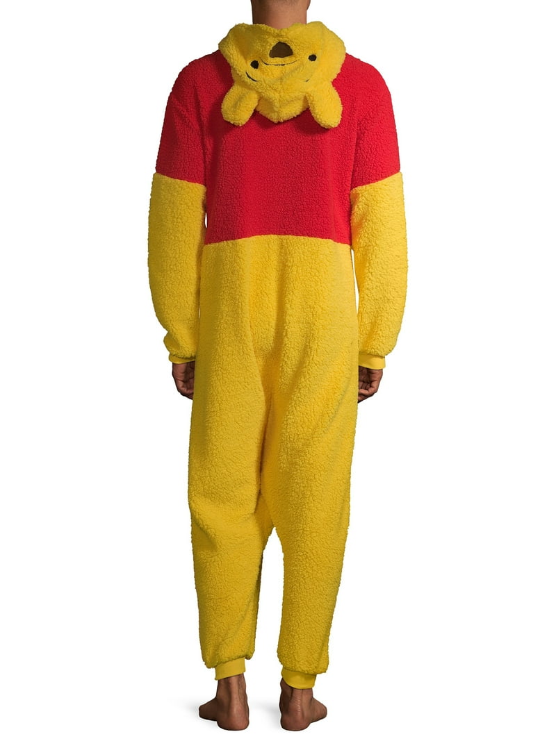 Disney Winnie the Pooh Adult Men's Bear Onesie Pajama Union Suit