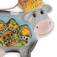 thumbnail image 2 of STPgoods Cow and Village Handmade Ceramic Hanging Wall Decoration Outdoor Indoor Home Decor, 2 of 5