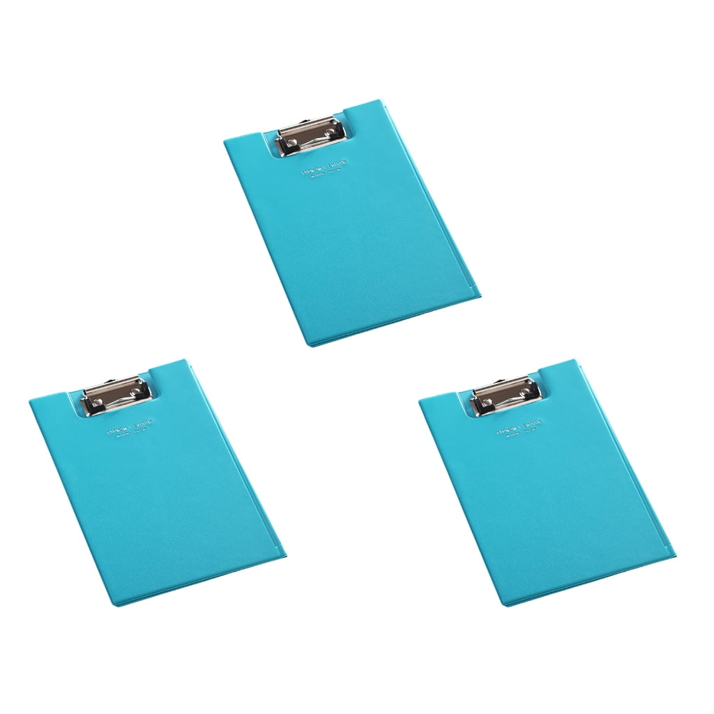 Foldable Clipboard with Clear Internal Pocket for Office Meeting and Conference