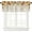 Floral Yellow, variant on Fall Floral Kitchen Valance for Windows Weeping Flower Vines Curtain Valances Rod Pocket Panels Bedroom Bathroom Short Window Treatment Red Orange and Turquoise Decorative Half Drapes, 54x18In