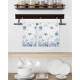 thumbnail image 3 of Blue Coastal Kitchen Dish Towels for Drying Dishes Set of 3, Summer Eucalyptus Beach Ocean Starfish Nautical Waffle Weave Microfiber Hand Tea Bathroom Towels Quick Dry Absorbent Towel 15.7x23.6, 3 of 7