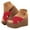 Red, variant on Mostsola Platform Slippers for Women Slip on Sandals Cross Strap Wedges Heels Casual Summer Heels