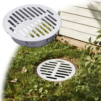 Stainless Steel Round Floor Drain Cover, Heavy Duty Outdoor Grate Cover for Shower Yard Balcony Roof Exhaust Pipe Drain,Anti-Clogging Floor Drain Strainer for Bathroom Kitchen Patios and Outdoor Use