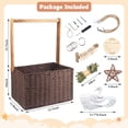 thumbnail image 2 of Cesta de Almacenamiento para Bebé Wisreach Plegable de Madera 40x30x25 cm, 2 of 7