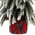 thumbnail image 5 of Northlight Mini Flocked Downswept Pine with Berries Artificial Christmas Tree - Unlit - 14", 5 of 5