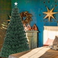 thumbnail image 4 of Costway 7' Pre-Lit Fiber Optic Artificial Christmas Tree w/ 280 LED Lights & Top Star, 4 of 9