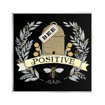 Bee Positive Vintage Hive Animals & Insects Graphic Art Unframed Art Print Wall Art