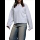 thumbnail image 3 of Suéteres de Cuello Redondo para Mujer, Conjuntos de Otoño, Tops de Punto Acanalado de Larga A L, 3 of 10