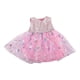 thumbnail image 2 of Vestido de muñeca de 18 pulgadas, ropa de muñeca, cómodo, elegante, juego de simulación, accesorios de fotografía, atuendos de muñeca, ropa de muñeca rosa, 2 of 8