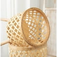 thumbnail image 6 of RISEON Set of 2 Handmade Mid  Modern Planter, Rustic Indoor Rattan Basket Flower Pot Plant Stand,Large Floor Planter Natural, 6 of 6
