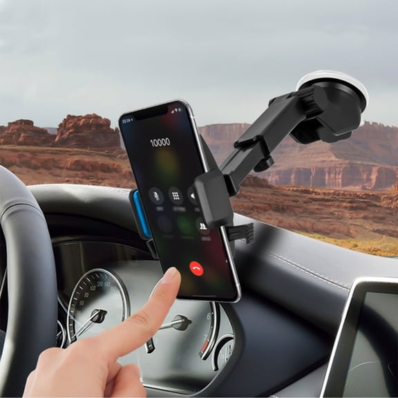 Phone Mount for Center Console & Windshield Cell Phone Car Hands Phone Mount for Smartphone Cell Phone Automobile Cradles Universal Cell Phone Holder Car under $1