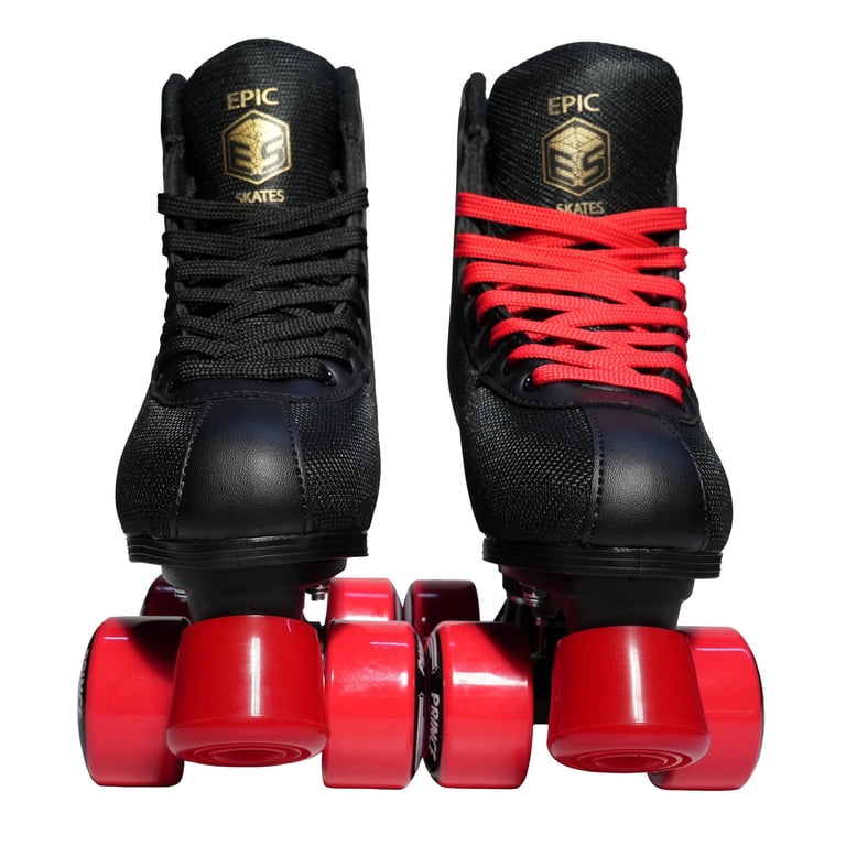 Men\'s Black Quad Roller Skates with Red Accent Wheels Vanilla Renegade 3.0 PRO Roller Derby Skates  main image 4