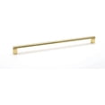 thumbnail image 2 of Alno A430-18-SB Vogue 18" Center To Center Luxury Modern Solid Brass Cabinet Handle /, 2 of 6