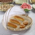 thumbnail image 4 of Cesta de almacenamiento de bambú, cesta para almacenar frutas, verduras, pan, sala de estar, escritorio, acabado de alimentos, cubierta, 4 of 4